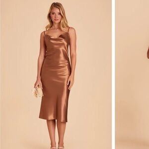 Rust Birdy Grey Dress